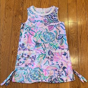Lilly Pulitzer Pink and Gold Tag Dress